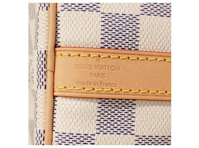 Borsa a mano Louis Vuitton Damier Azur Speedy Bandoulière 25 Bianco - vista 5