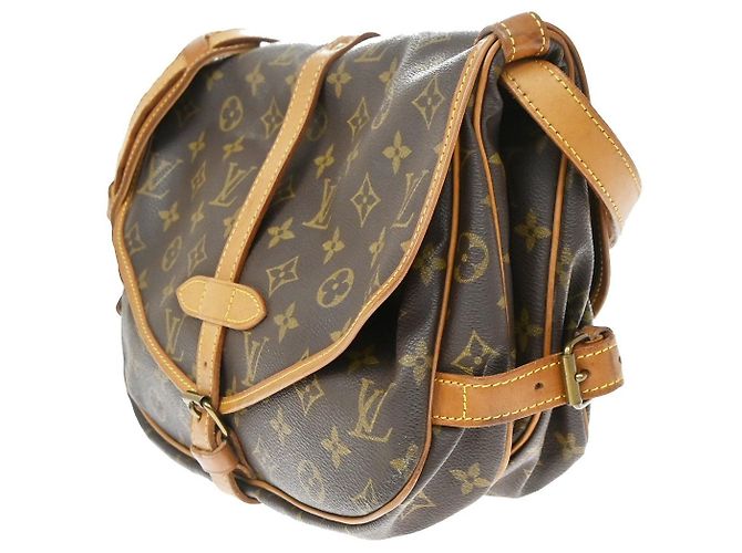 Louis Vuitton Saumur Monogram Canvas 30 Marrone - vista 3