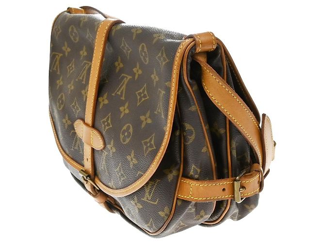 Louis Vuitton Saumur Monogram Canvas 30 Marrone - vista 4