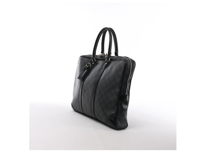 Sac à main Louis Vuitton Porte-Documents Voyage Damier Graphite en Noir - vue 2