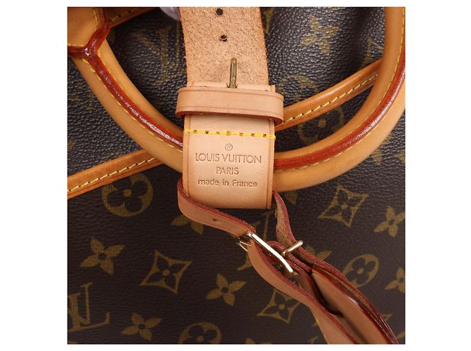 Borsa da viaggio Louis Vuitton Alize 24H Monogram Canvas in marrone M41399 Beige - vista 17