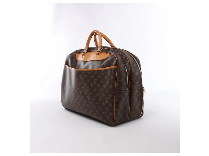 Borsa da viaggio Louis Vuitton Alize 24H Monogram Canvas in marrone M41399 Beige - vista 2