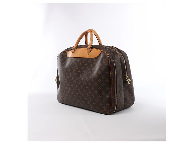 Borsa da viaggio Louis Vuitton Alize 24H Monogram Canvas in marrone M41399 Beige - vista 3