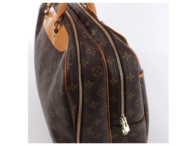 Borsa da viaggio Louis Vuitton Alize 24H Monogram Canvas in marrone M41399 Beige - vista 4