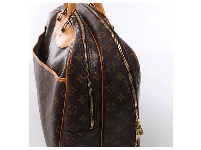 Borsa da viaggio Louis Vuitton Alize 24H Monogram Canvas in marrone M41399 Beige - vista 5