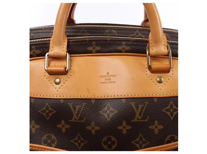 Borsa da viaggio Louis Vuitton Alize 24H Monogram Canvas in marrone M41399 Beige - vista 7