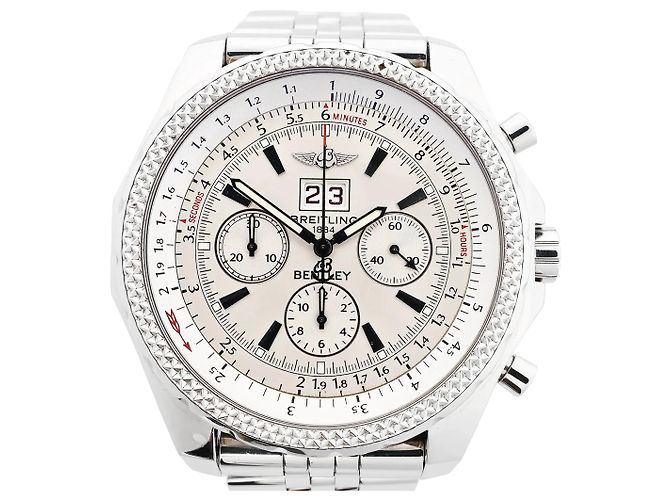 Relógio Breitling Bentley A44362 2130273 SS & Rubber AT com mostrador bege - vista 2