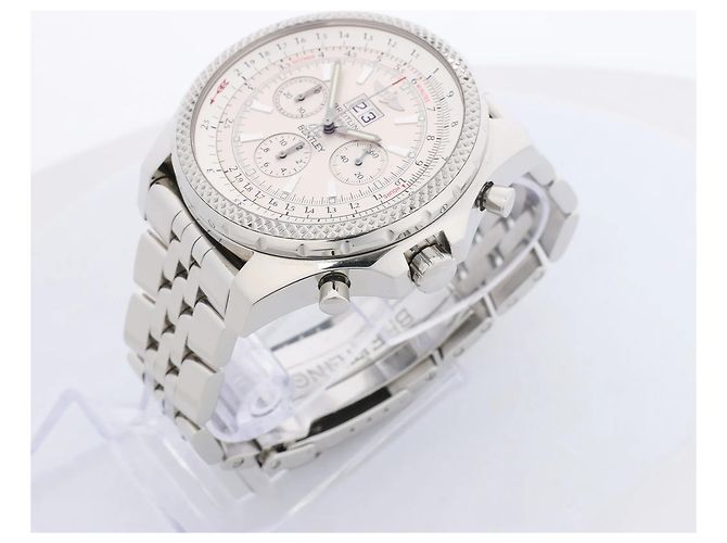 Relógio Breitling Bentley A44362 2130273 SS & Rubber AT com mostrador bege - vista 3