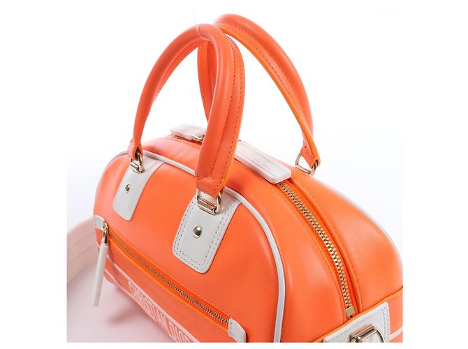 Autre Marque Borsa Bowling Dior Vibe Small con zip in Orange Arancione - vista 3
