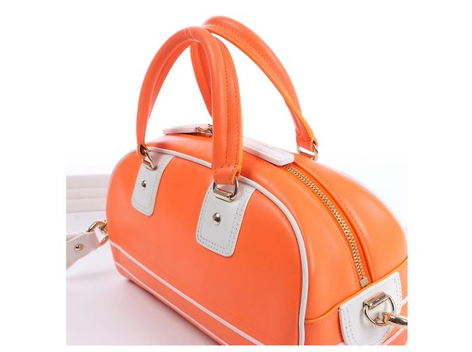 Autre Marque Borsa Bowling Dior Vibe Small con zip in Orange Arancione - vista 5
