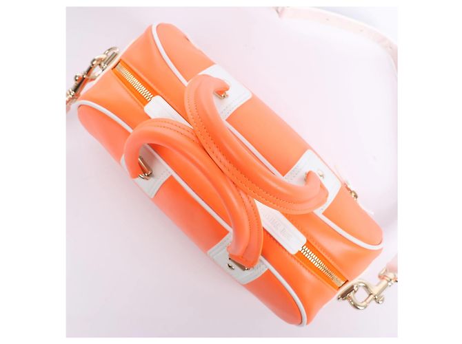 Autre Marque Borsa Bowling Dior Vibe Small con zip in Orange Arancione - vista 6