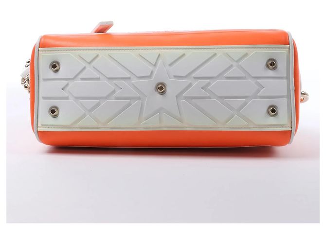 Autre Marque Borsa Bowling Dior Vibe Small con zip in Orange Arancione - vista 8