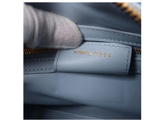 Autre Marque Borsa a mano 2Way Dior Macrocanage Groove 20 in pelle, Blu - vista 17