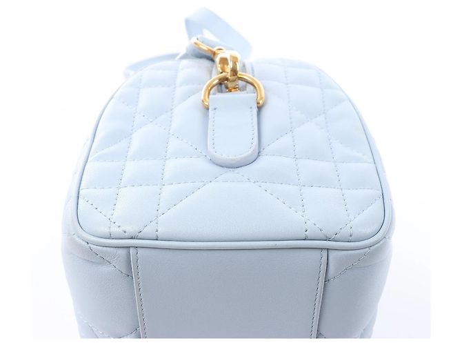 Autre Marque Borsa a mano 2Way Dior Macrocanage Groove 20 in pelle, Blu - vista 8