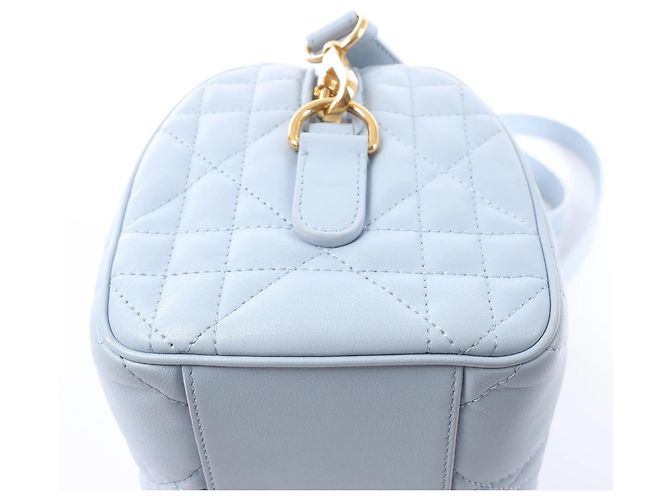Autre Marque Borsa a mano 2Way Dior Macrocanage Groove 20 in pelle, Blu - vista 9