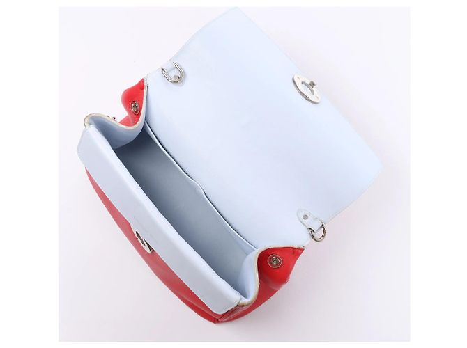 Autre Marque Borsa a mano 2Way piccola Be Dior in pelle rossa di Dior Blu - vista 14