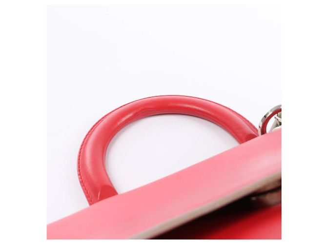 Autre Marque Borsa a mano 2Way piccola Be Dior in pelle rossa di Dior Blu - vista 8