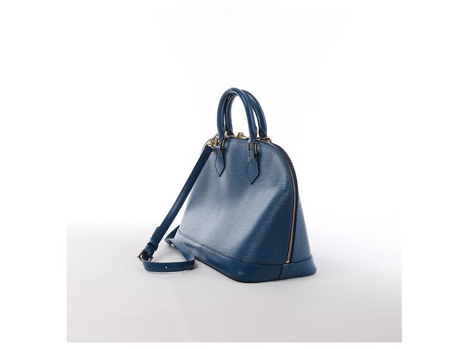 Louis Vuitton Alma PM Epi Leather 2Way Hanbag in Blue M52145 - vista 3