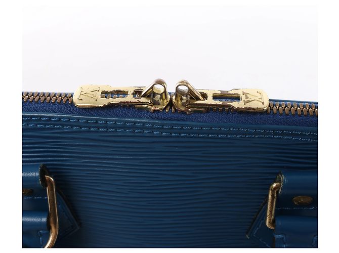 Louis Vuitton Alma PM Epi Leather 2Way Hanbag in Blue M52145 - vista 7