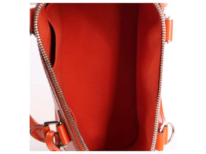 Borsa Louis Vuitton Alma PM in pelle Epi Orange Arancione - vista 12