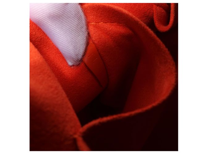Borsa Louis Vuitton Alma PM in pelle Epi Orange Arancione - vista 13