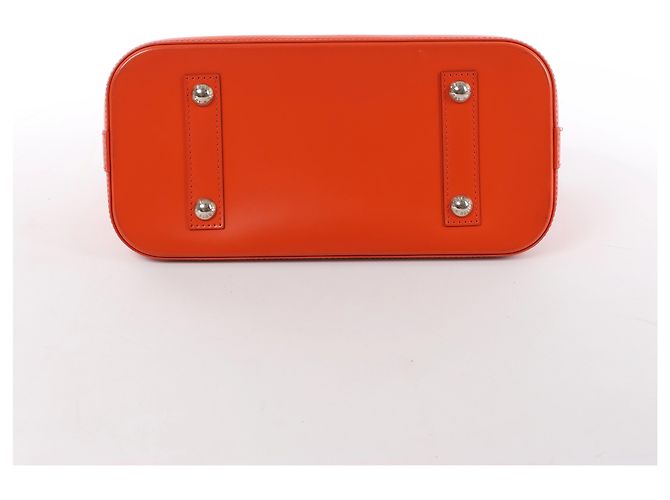 Borsa Louis Vuitton Alma PM in pelle Epi Orange Arancione - vista 9