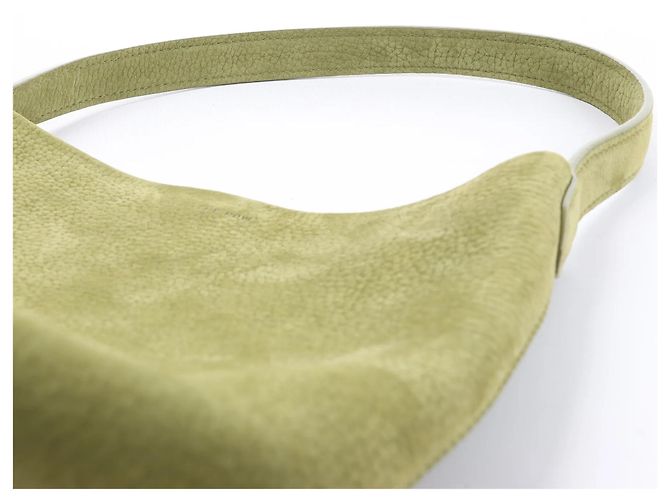 Borsa a tracolla in pelle The Row Park Tote Small in Green Beige - vista 11