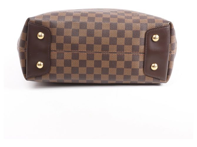 Borsa a tracolla Louis Vuitton Duomo Hobo Damier Ebene in marrone Rosso - vista 6