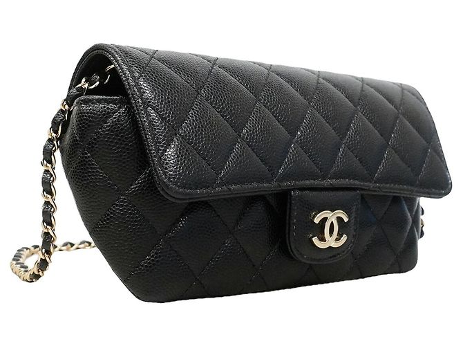 Bolso de hombro con cadena Chanel Matelassé Negro - vista 2