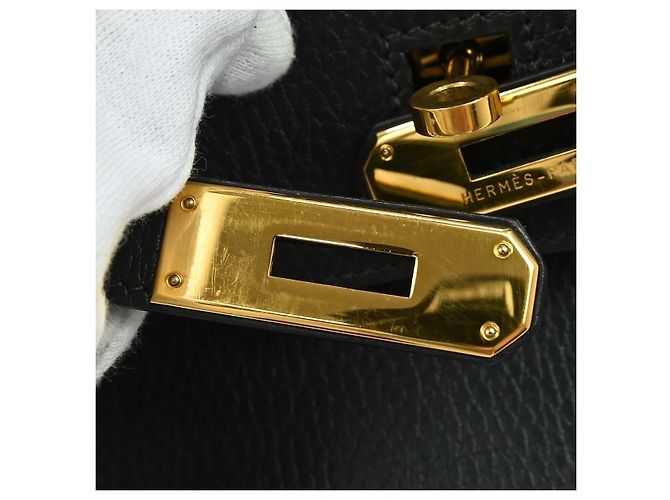 Hermès Hermes Birkin Black Ardennes with Gold Hardware 35 Nero - vista 7