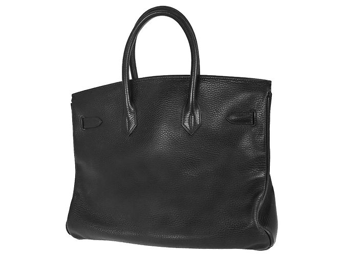 Hermès Hermes Birkin Black Clemence mit Gold Hardware 35 Schwarz - Ansicht 2