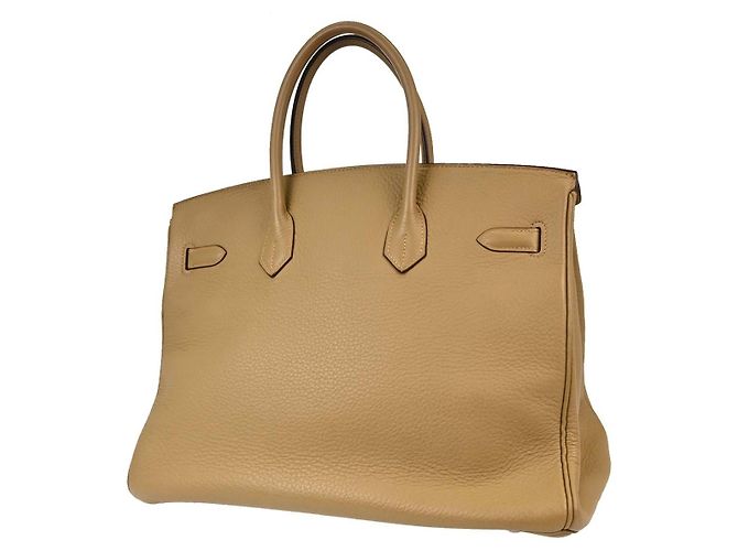 Hermès Hermes Birkin Light Togo com Palladium Hardware 35 Bege - vista 2