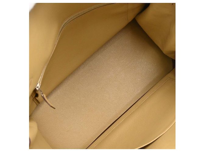 Hermès Hermes Birkin Light Togo com Palladium Hardware 35 Bege - vista 3