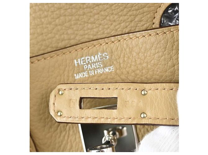 Hermès Hermes Birkin Light Togo com Palladium Hardware 35 Bege - vista 4