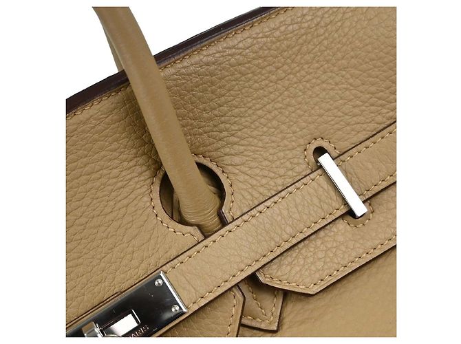 Hermès Hermes Birkin Light Togo com Palladium Hardware 35 Bege - vista 7