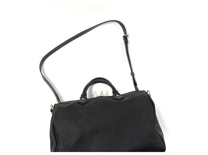 Sac à épaule Louis Vuitton Monogram Empreinte Speedy Soft 30 Noir - vue 12