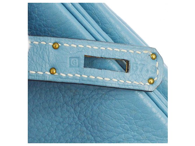 Hermès Hermes Birkin Blue Clemence con Gold Hardware 35 - vista 5