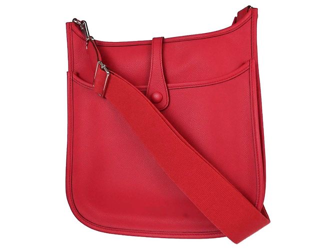 Hermès Sac Hermes Evelyne Gen III Epsom PM Rouge - vue 2