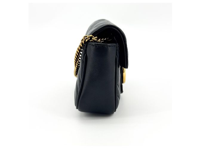 Gucci GG Marmont Leder Mini Schwarz - Ansicht 5