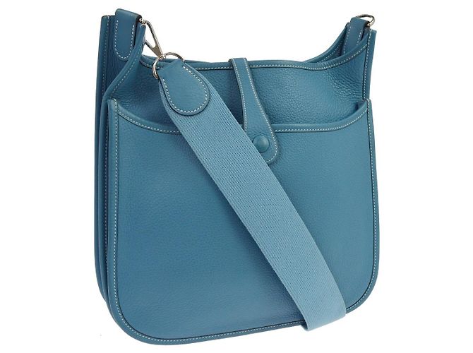 Hermès Sac Hermes Evelyne Gen II Clemence PM Bleu - vue 2