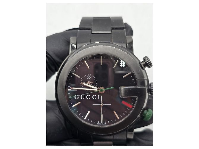 Gucci G-Chrono Herrenuhr 44mm Schwarz - Ansicht 6