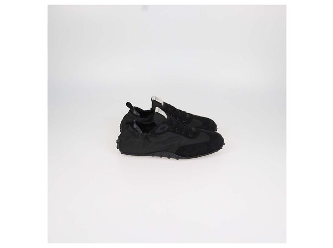 Hermès Sneakers Hermes In in nylon nero e camoscio - vista 3