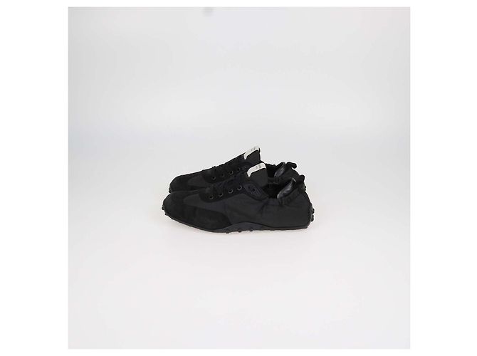 Hermès Sneakers Hermes In in nylon nero e camoscio - vista 4