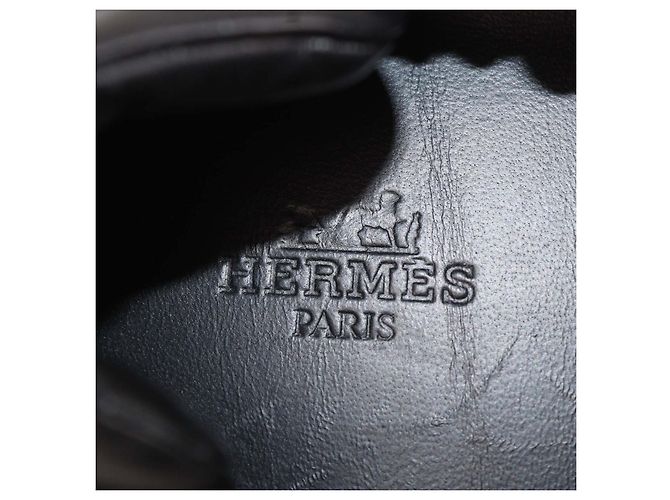 Hermès Sneakers Hermes In in nylon nero e camoscio - vista 6