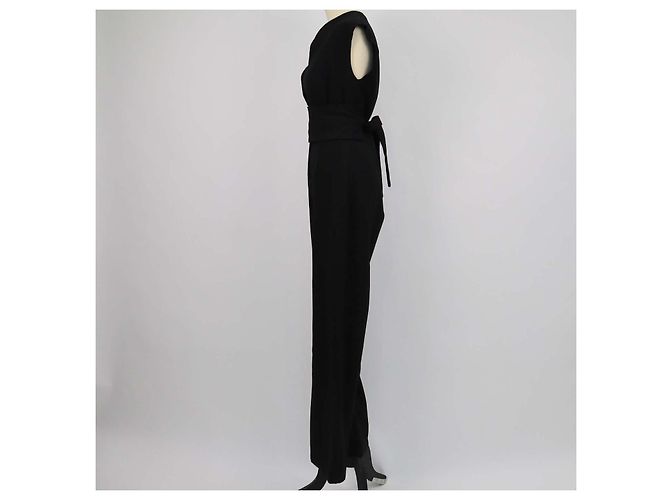 Autre Marque Macacão sem mangas com cinto Odd Muse Black Preto - vista 2