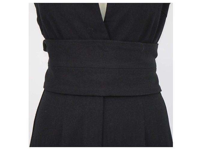 Autre Marque Macacão sem mangas com cinto Odd Muse Black Preto - vista 4