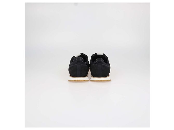 Hermès Baskets Jet Hermes en cuir et daim noir - vue 5