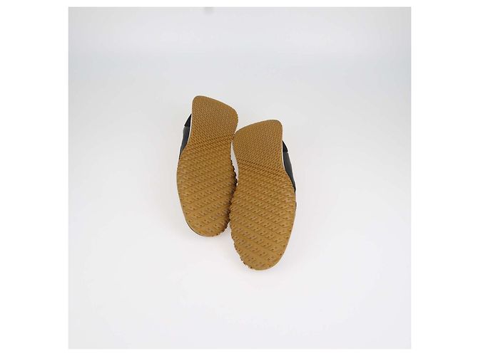 Hermès Baskets Jet Hermes en cuir et daim noir - vue 7