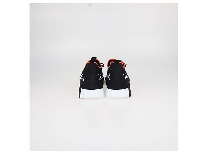 Hermès Sneakers slip-on Hermes Black, White Knit Fabric Braided Bolduc Flex Nero Bianco - vista 5