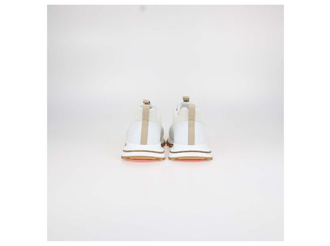 Hermès Sneakers Leader in pelle bianca Hermes Bianco - vista 5
